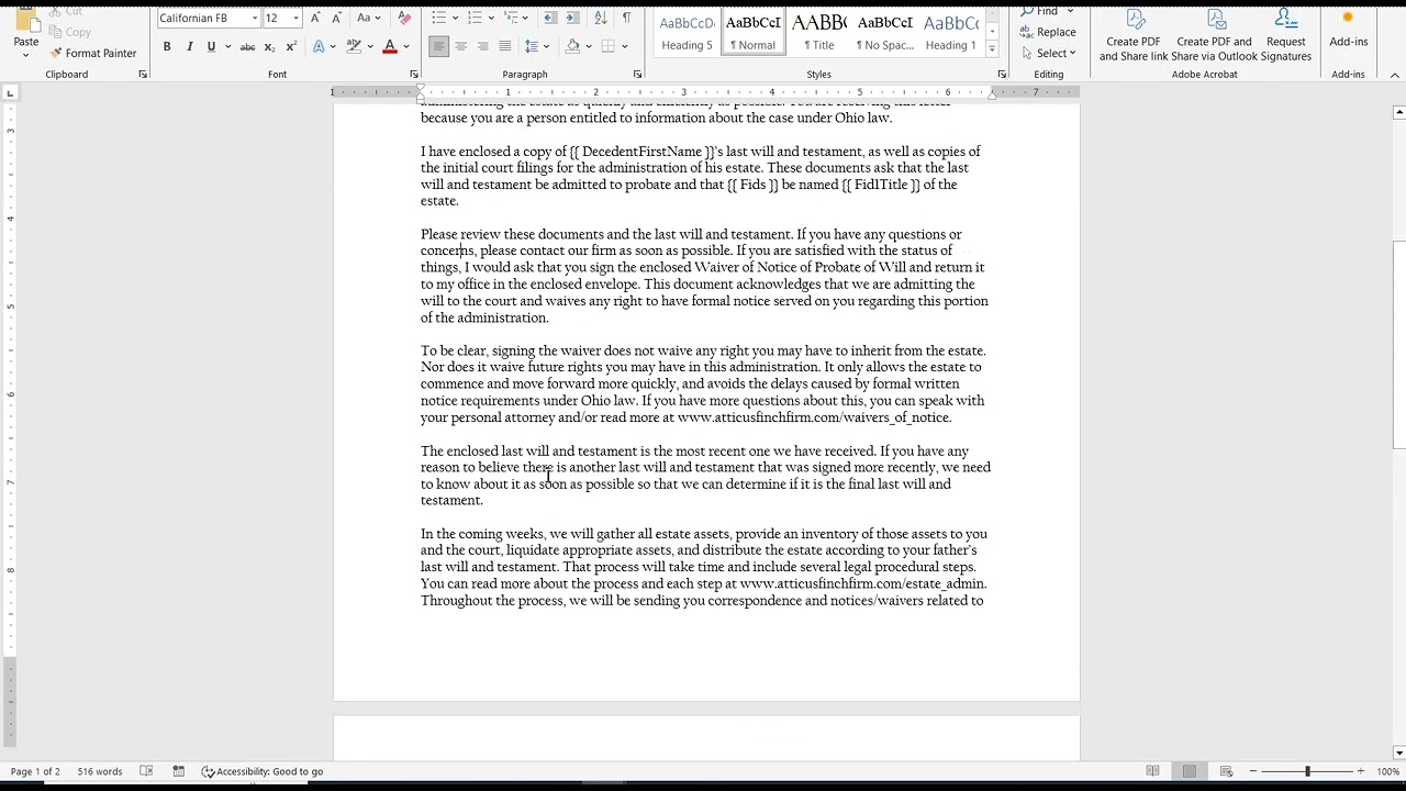 Video: Creating letters for your EstateAssist account automated correspondence feature